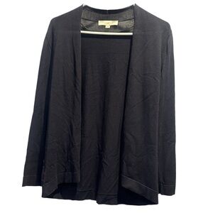 Medium Black LOFT Cardigan Long Sleeve Tee